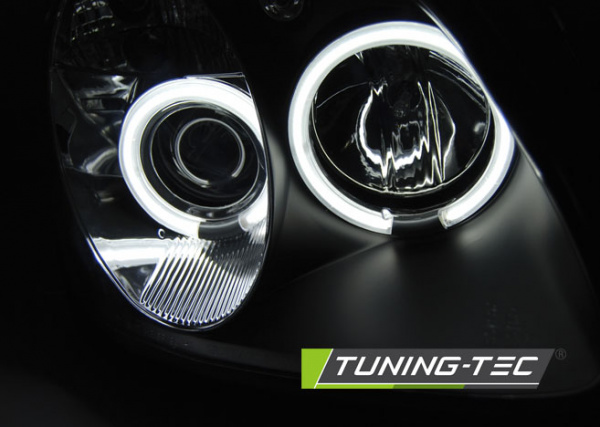 CCFL Angel Eyes Scheinwerfer für Mercedes Benz SLK R170 96-04 chrom